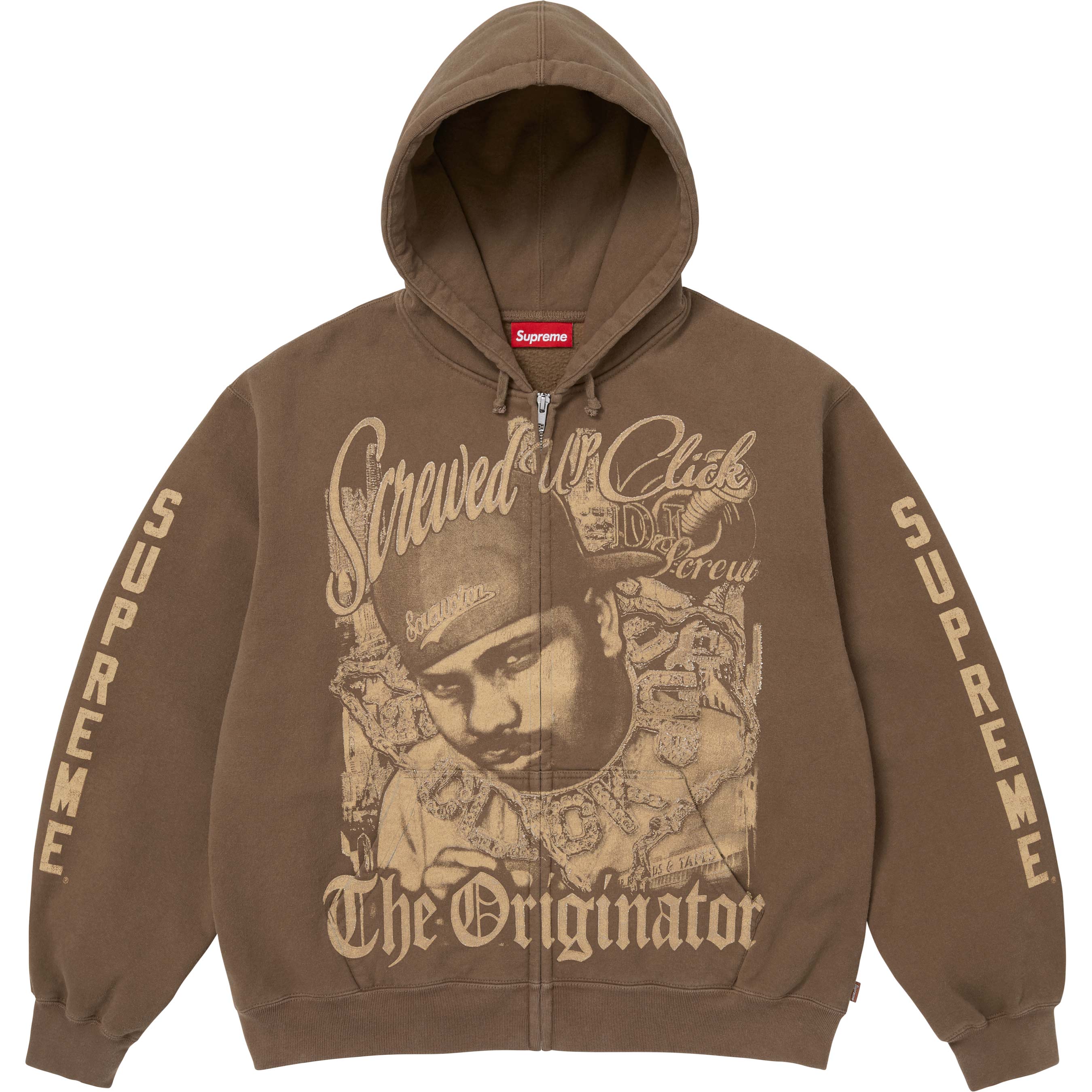Supreme/DJ Screw Zip Up Hooded Sweatshirt view 10